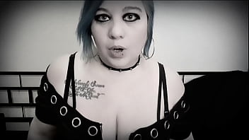 Jerk Your Small Dick For Big Titty Goth Girl - cum countdown sph femdom Kyra Hellfire