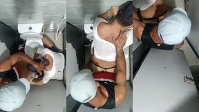 i fucked my boyfriend in the movie theater bathroom! we almost got caught, oh my god!