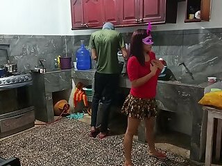 perverted neighbor shows everything while he is there