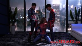Spider Girl And The Superheroes