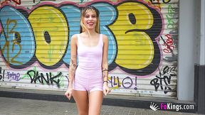 Petite Latina fucks a 60-year-old man. Gerontophilia with Mells Blanco, she'_s with Don Jorge at FAKings