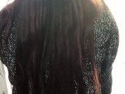 Madura culona follada de perrito en ventana de la casa, casi los pillan los vecinos