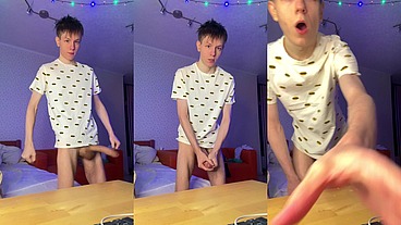 Painting My Hand White With Sticky Warm Cum