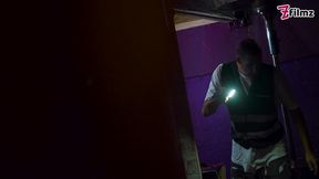 bwc security caught a tattooed girl her pussy so good so he fuck her anal