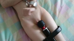 submissive girl has multiple intense orgasms bound intense clit torture