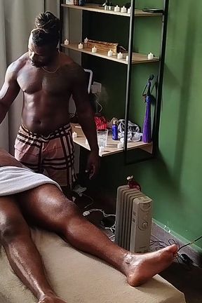 Camera Image of Bear on Massage.