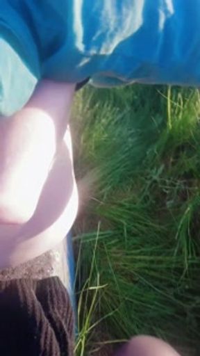 [Public Pissing] Very shy Ethereal Fairy Pixie Opalescent haired petite Cutie Pees Exposing herself