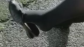 Shoe play in public