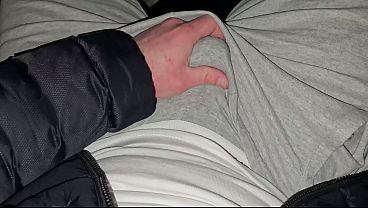 Deutscher Daddy im Auto mit Precum in grauen CK Cumshot - PhantomGentX