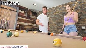 Kenzie Madison Plays Strip Pool With Friends Stepbrother