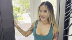my slutty neighbor want some facial cum-linda lan