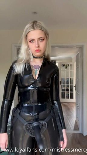 Real dark humiliation JOI as I jack my strapon