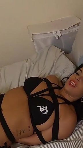 Playful Latina Tied Tight and Ballgagged, Being a Submissive and Good Girl! *720p HD* (smaller Size)