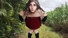 sissy mtf hot slut two horny dresses performing white twink princess