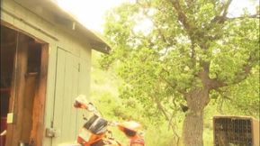 Rich white biker fucks gorgeous Italian model