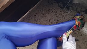 My Sissy Clitoris Comes Out of My Tight Satin Panties