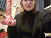 Little slut humps her pillow while she smokes - Izzy Hellbourne