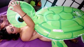 Blow Ride and Deflate Big Inflatable Turtle - Bunny Looner