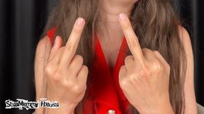 Sensual Domination of Female Hands extreme close up - Show Middle Finger of Hand, Lick sexy Wrists, Seduction by Hands, Natural Nails on Finger without Coating, Hairy Arms in Saliva, Goddess Curly Hair 4k