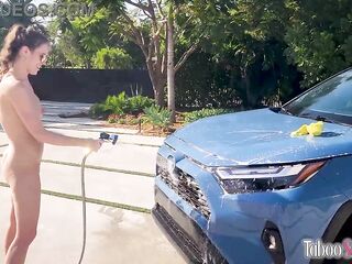 In nature's garb Car Wash in Miami! - Life With Amiee Cambridge - Taboo Seduction