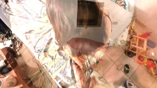 She begs me to assfuck, I cum on her ass !