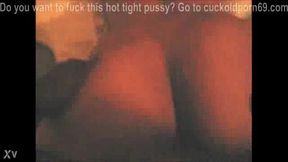 Gorgeous wife rides bbc cock till creampie – homemade tape