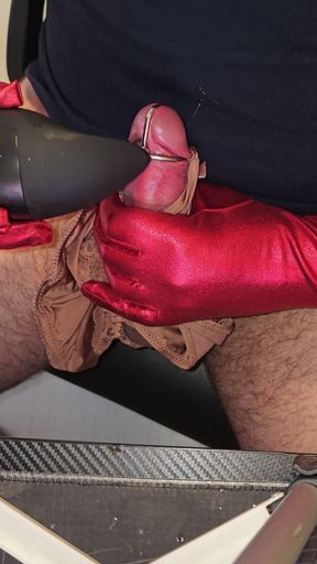 Electric Trainer Masturbator &amp; urethral plug prolonged ejaculation fantastically lots of sperm.   Clip 2