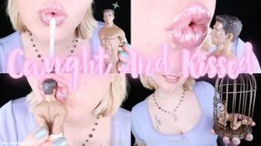 Caught And Kissed - HD - The Goddess Clue, Giantess Catches Tiny Man and Makes him a Kissy Toy, Lip Gloss Fetish, Natural Full Lips, Kissing Torment, Trapped in a Cage