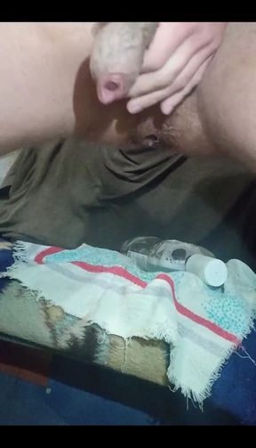 My Rose Opened Completely, I Brought My Anus with a Bottle Until I Spit with Natural Lubricant