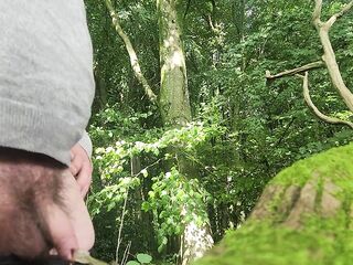 Pissing in the woods