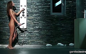 Passionate shower sex