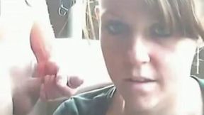 Cute hot amateur teen wants to be facialized on webcam