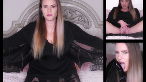 Sexy Vampire MILF Nikki Halloween 2022 Dildo Suck and Fuck With JOI