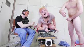 ”Butt banged teen sub in threeway”