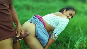 Desi Village bhabhi enjoy early morning sex with her Devar in jungle, outdoor Jungle Sex