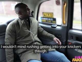 Female Fake Taxi - Hot Minx Driver Rides Ebony Penis