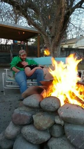 Caught busted by neighbor backyard milf rides cock (60FPS HD)