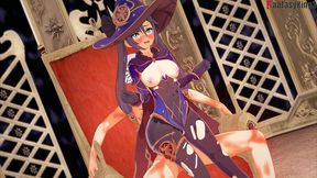 mona otk special throne & beach sex - full - genshin impact - thanks