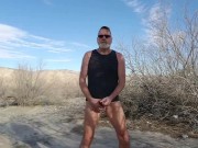 Showing off out in the desert near Palm Springs