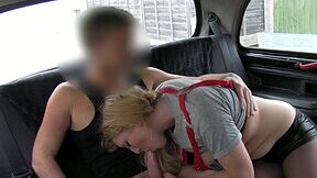 Bonnie White sucks firm cock and gets fucked in the taxi