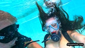 Aquaphilias- Ama Rioxxx- Playtime Underwater on SCUBA Boy-Girl