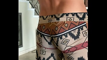 Bi curious man feels sexy in leggings