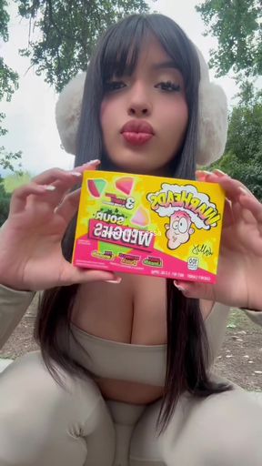 Latina babe gets a wedgie in her onlyfan video