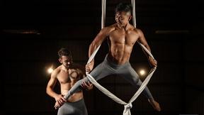 ”Muscular gymnasts having gay sex - Dante Colle & Dale”