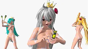 Miku, Haku Rin Heat Up Baka Projects Naughty Nude Mod Adventure