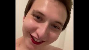 Jilly Rose in the shower