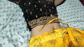 Huge Boobs Indian Bhabhi strips Saree and rough Fucks with Devar Ji ( Hindi Audio )