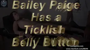 Bailey Paige Has Her Belly Button Tormented and Tickled