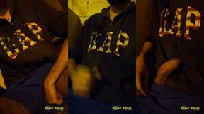 jerking off outside close up cum with cars passing by - camilo brown