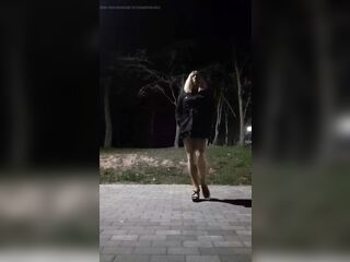 Crossdress public walk